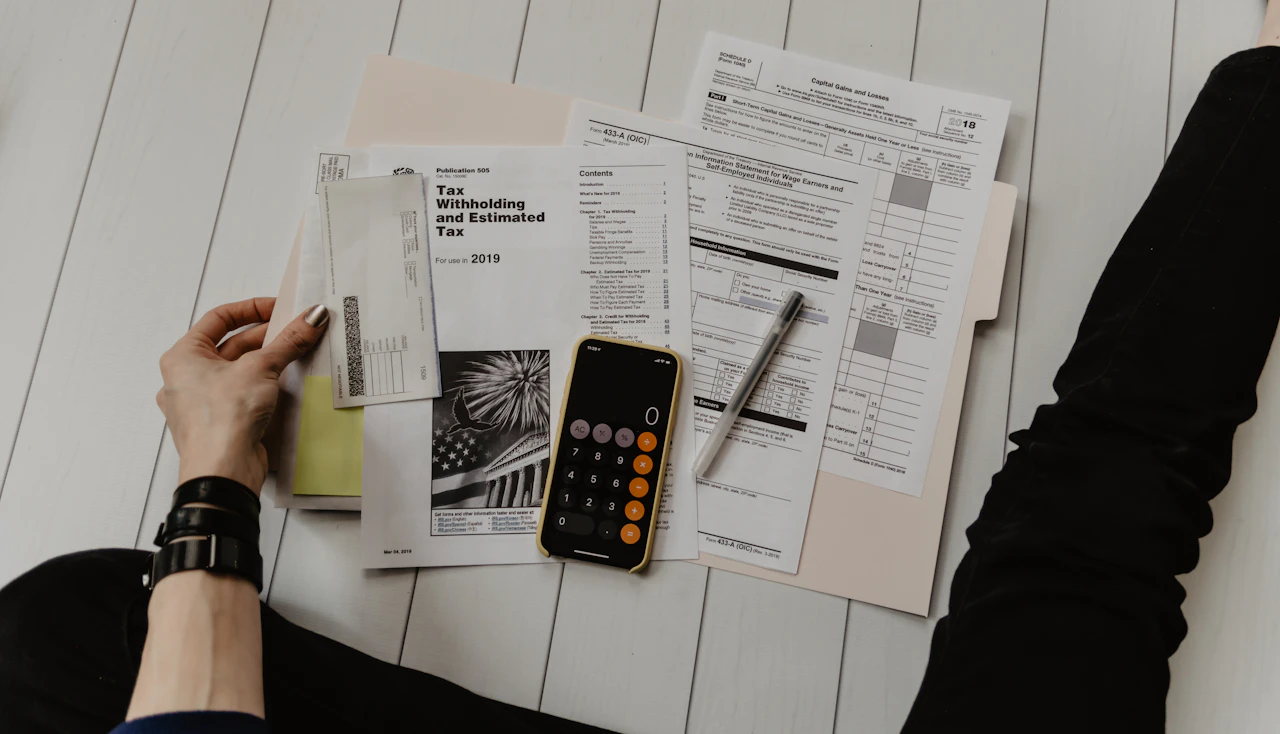 Insurance professional reviewing an application during a consultation